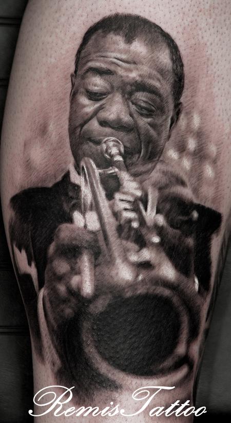 Tattoos - Louis Armstrong Tattoo - 55865
